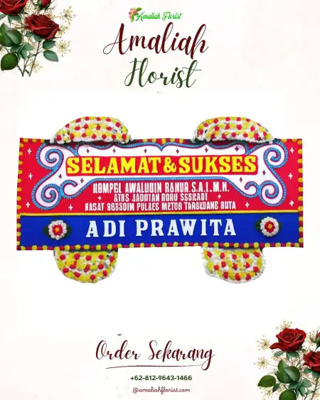 Papan Bunga Ucapan Selamat Tatura Utara
